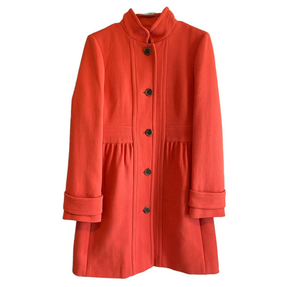 J. Crew Doublecloth Lady Day Long Wool Coat Size 10
